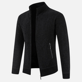 Sweter Męski Rozpinany | Wysoki Kołnierz | Styl Smart Casual | Lekka Warstwa Ocieplająca