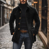 Męska Sztruksowa Kurtka ze Stójką w Slim Ficie | Stylowa Kurtka Jesienna