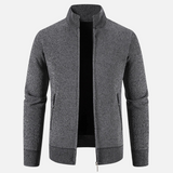 Sweter Męski Rozpinany | Wysoki Kołnierz | Styl Smart Casual | Lekka Warstwa Ocieplająca