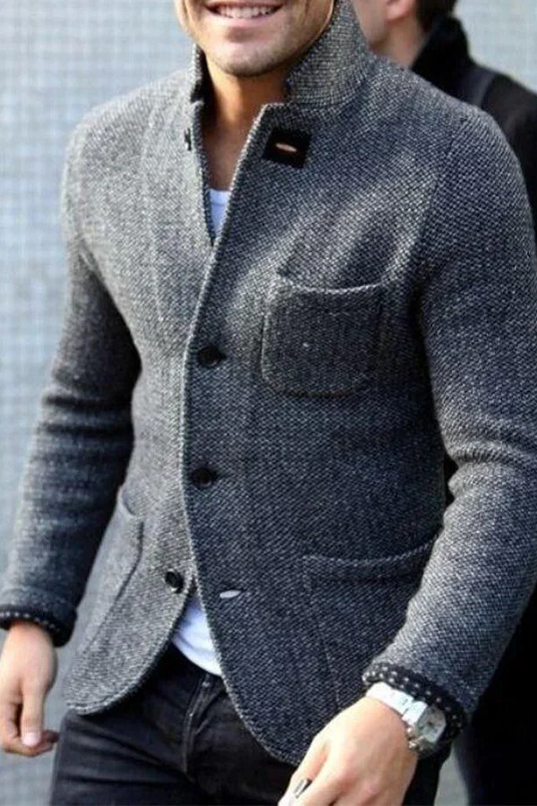 Kardigan Męski w Klasycznym Stylu z Nutą Retro | Elegancki Sweter na Co Dzień