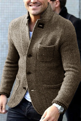 Kardigan Męski w Klasycznym Stylu z Nutą Retro | Elegancki Sweter na Co Dzień
