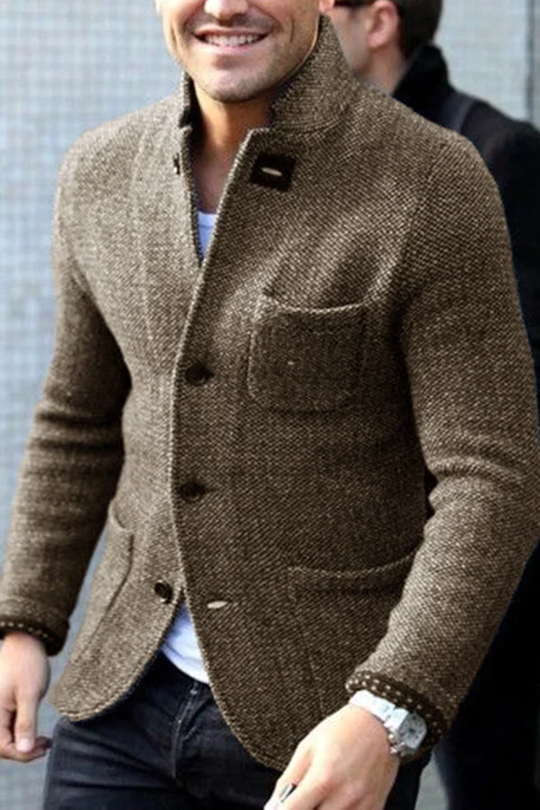 Kardigan Męski w Klasycznym Stylu z Nutą Retro | Elegancki Sweter na Co Dzień