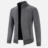 Sweter Męski Rozpinany | Wysoki Kołnierz | Styl Smart Casual | Lekka Warstwa Ocieplająca