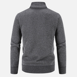 Sweter Męski Rozpinany | Wysoki Kołnierz | Styl Smart Casual | Lekka Warstwa Ocieplająca