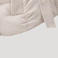 Kurtka Zimowa Damska Pikowana z Paskiem i Kapturem | Lekka Zimowa Kurtka Damska