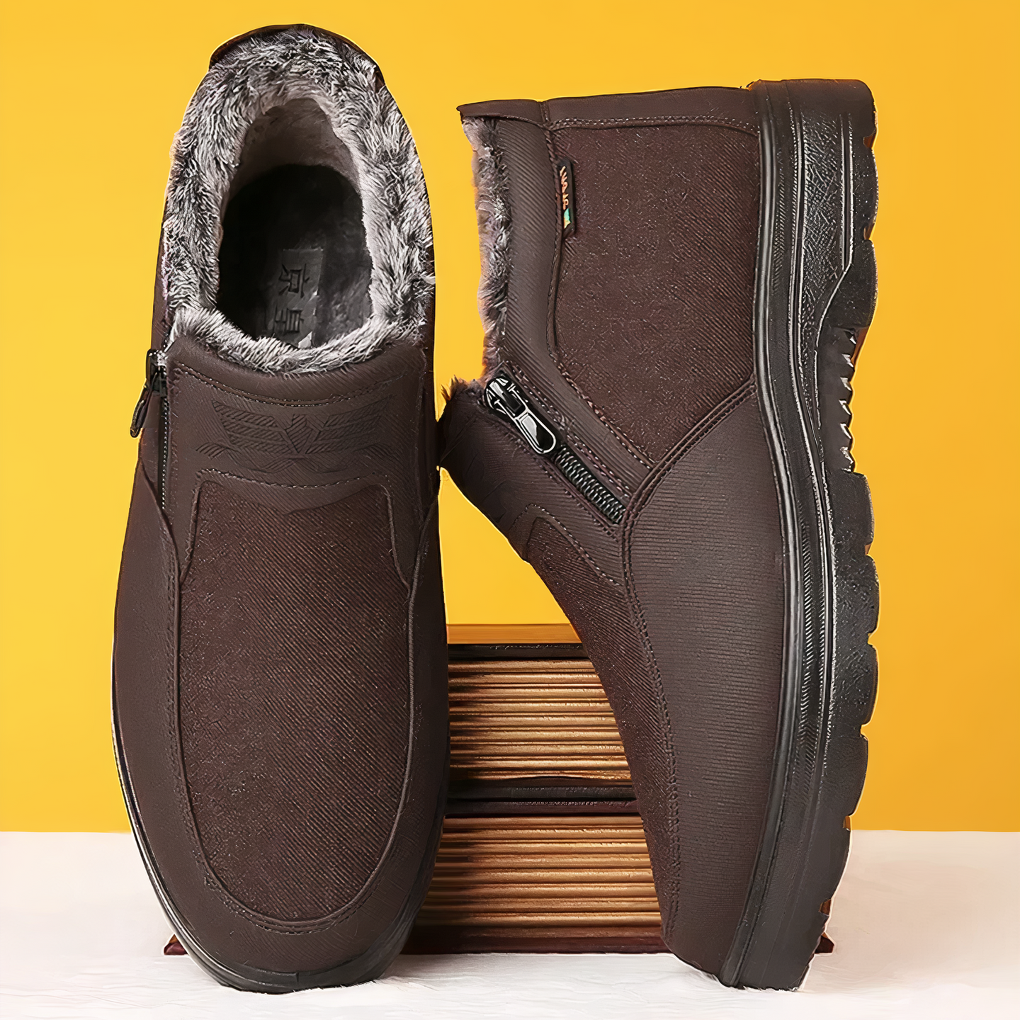 Buty Zimowe Męskie w Stylu Trekkingowym | Wygodne i Ocieplane Obuwie Męskie