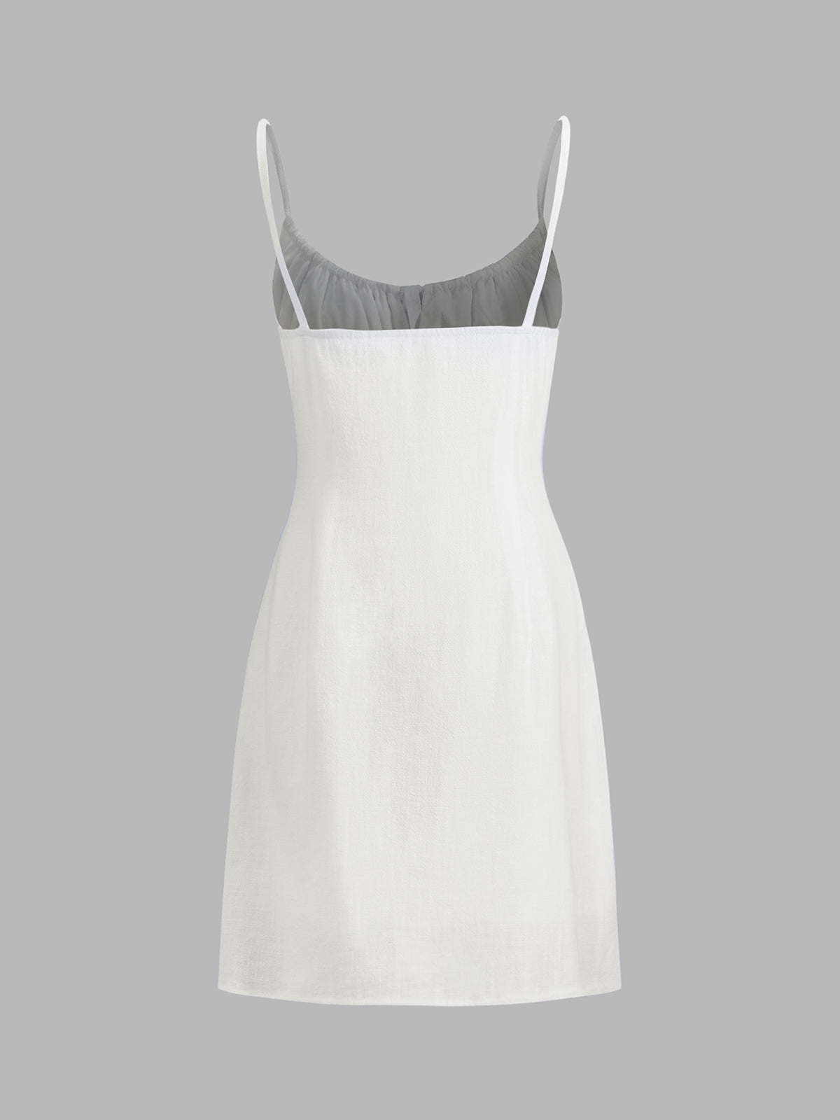 Sukienka Damska Mini na Ramiączkach z Guzikami | Elegancka Sukienka Damska