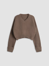Damski Sweter z Dekoltem V | Elegancki Sweter Damski