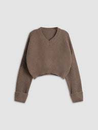 Damski Sweter z Dekoltem V | Elegancki Sweter Damski