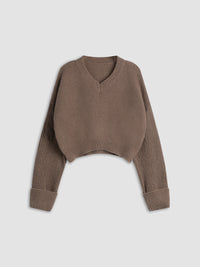 Damski Sweter z Dekoltem V | Elegancki Sweter Damski