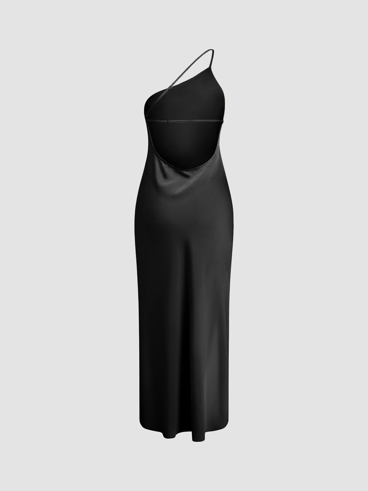Damska Sukienka Maxi na Jedno Ramię | Elegancka Sukienka z Rozcięciem