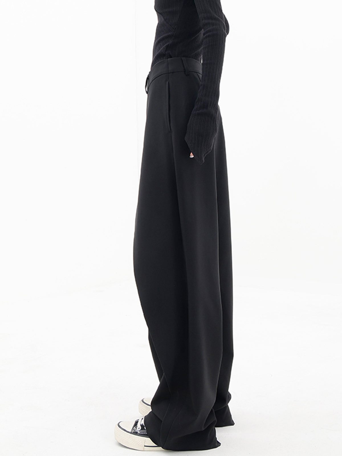 Damskie Spodnie z Asymetrycznym Zapięciem | Eleganckie Spodnie Damskie