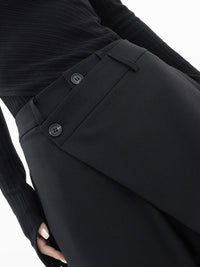 Damskie Spodnie z Asymetrycznym Zapięciem | Eleganckie Spodnie Damskie