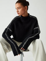 Damski Sweter z Golfem o Oversize’owym Kroju | Klasyczny Sweter Damski