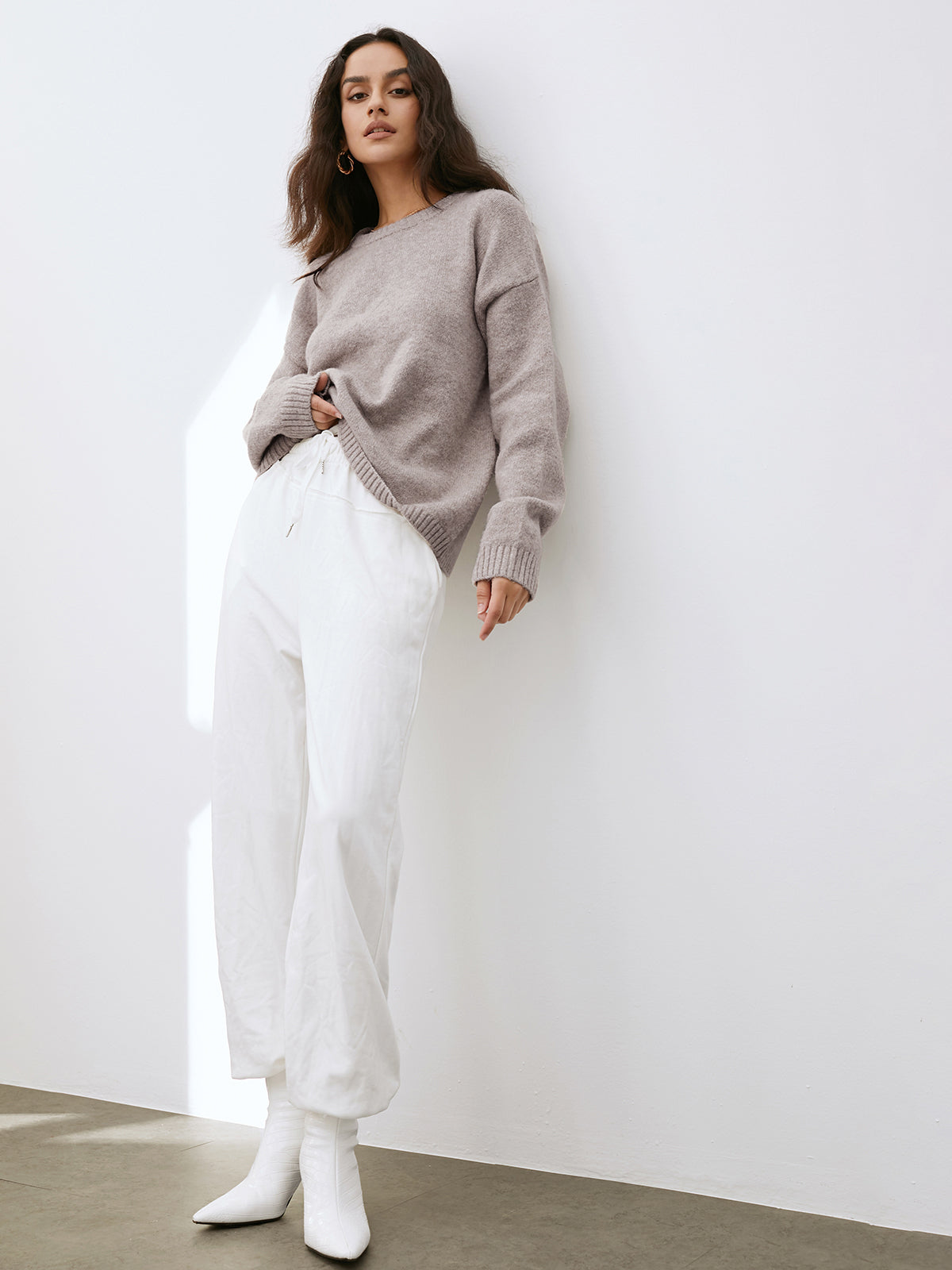 Sweter Damski Pullover z Długim Rękawem | Klasyczny Sweter Damski
