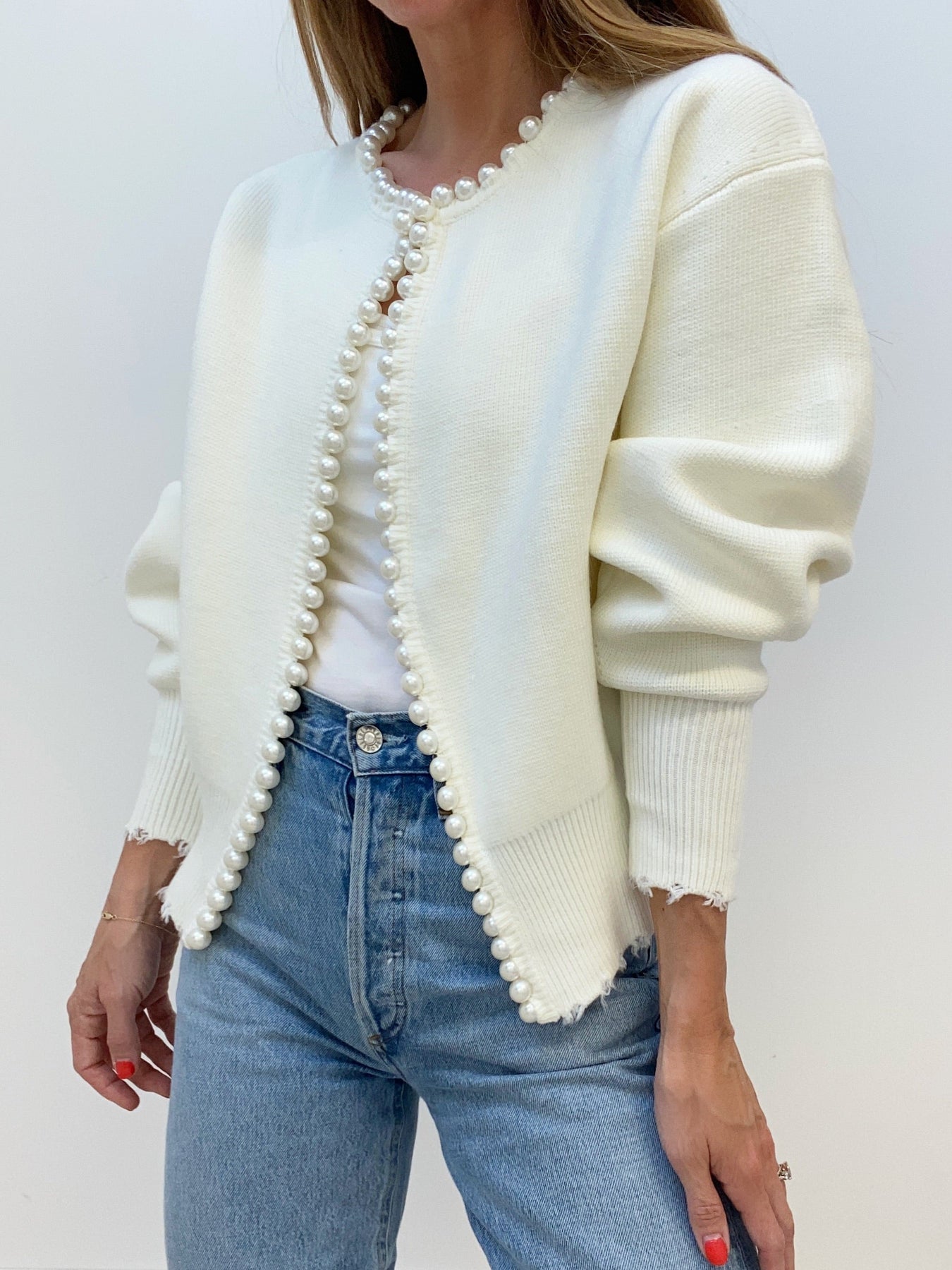 Damski Kardigan z Ozdobnym Wykończeniem | Elegancki Kardigan Damski