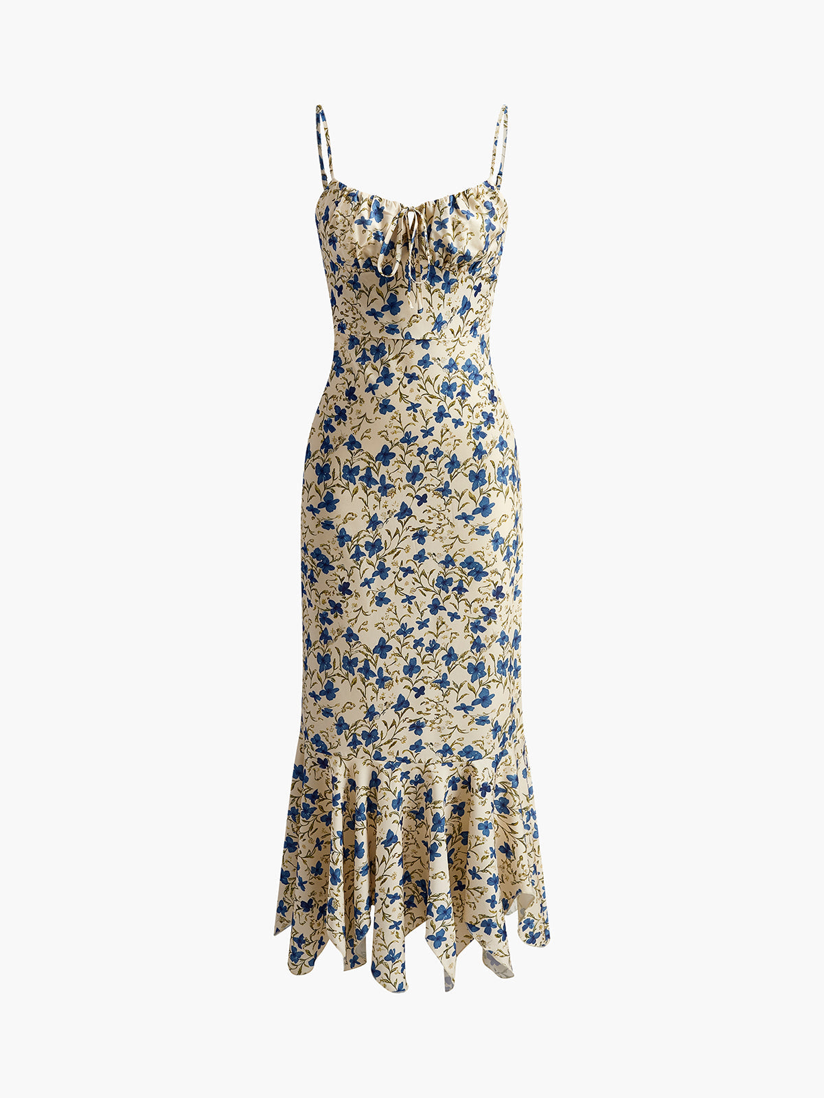 Długa Sukienka Damska w Kwiatowy Wzór Maxi | Elegancka Sukienka Wieczorowa