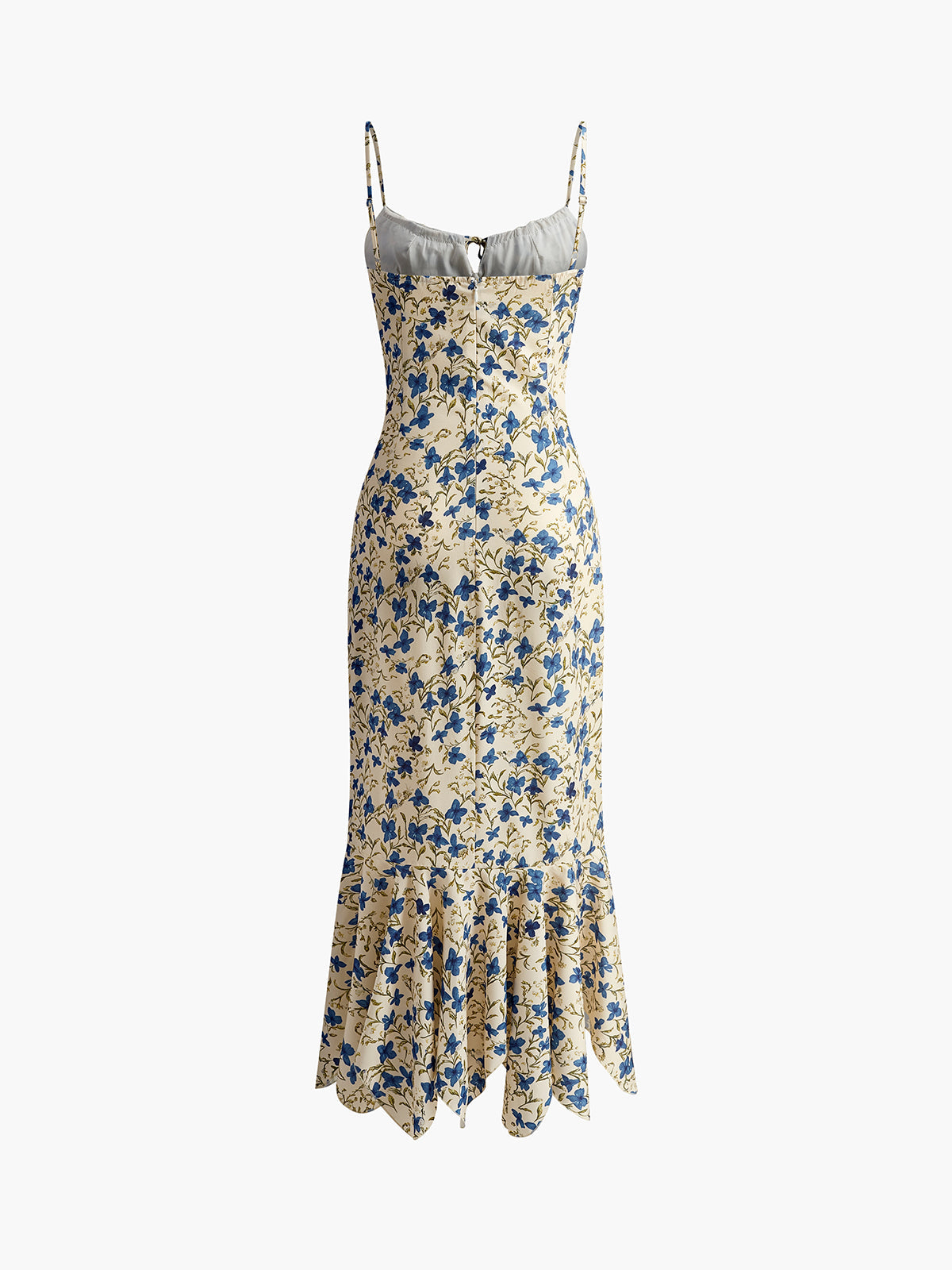Długa Sukienka Damska w Kwiatowy Wzór Maxi | Elegancka Sukienka Wieczorowa