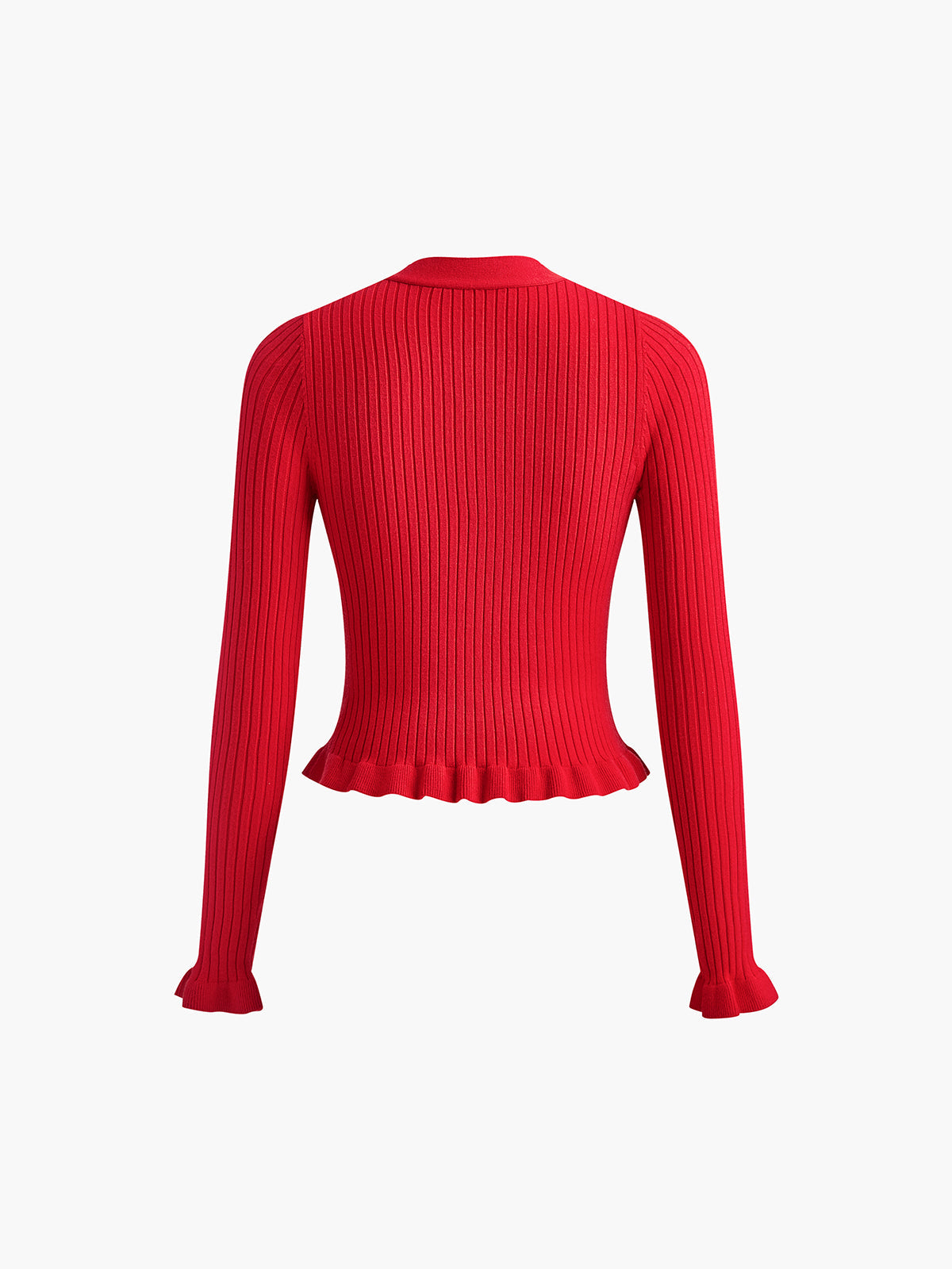 Damski Kardigan Prążkowany z Guzikami | Elegancki Sweter Damski