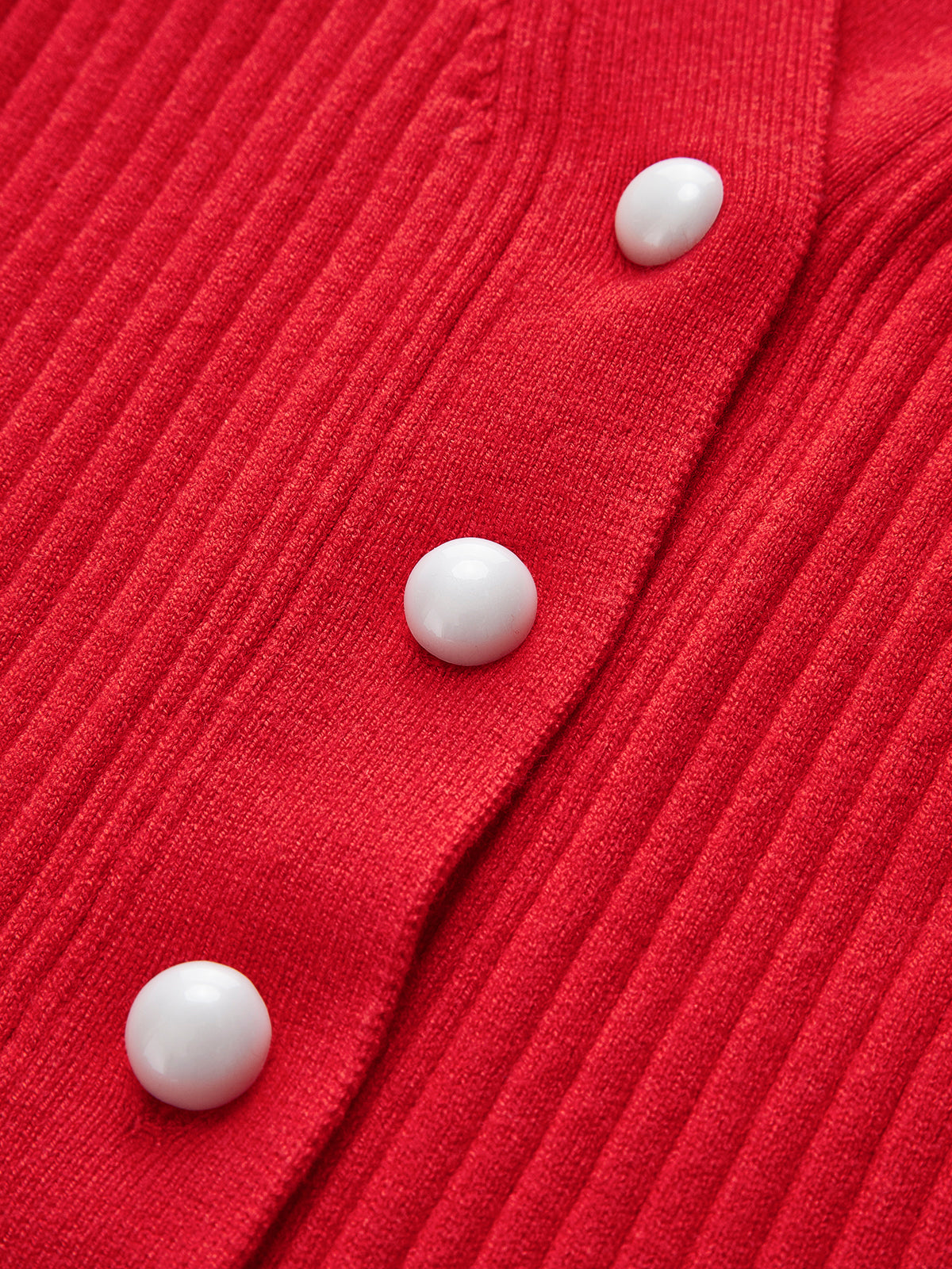 Damski Kardigan Prążkowany z Guzikami | Elegancki Sweter Damski
