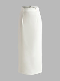 Długa Spódnica Maxi z Rozcięciem z Tyłu | Elegancka Spódnica Damska