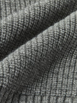 Damski Sweter z Kołnierzem i Wzorem Warkoczowym | Elegancki Sweter Damski