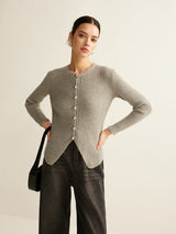 Damski Kardigan z Guzikami w Dopasowanym Kroju | Elegancki Sweter Damski