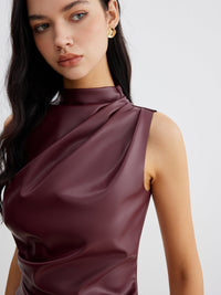 Bluzka Damska Bez Rękawów o Gładkim Kroju | Elegancki Top Damski