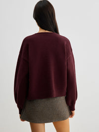 Sweter Damski z Kokardą i Rękawami Lantern | Stylowy Sweter Damski