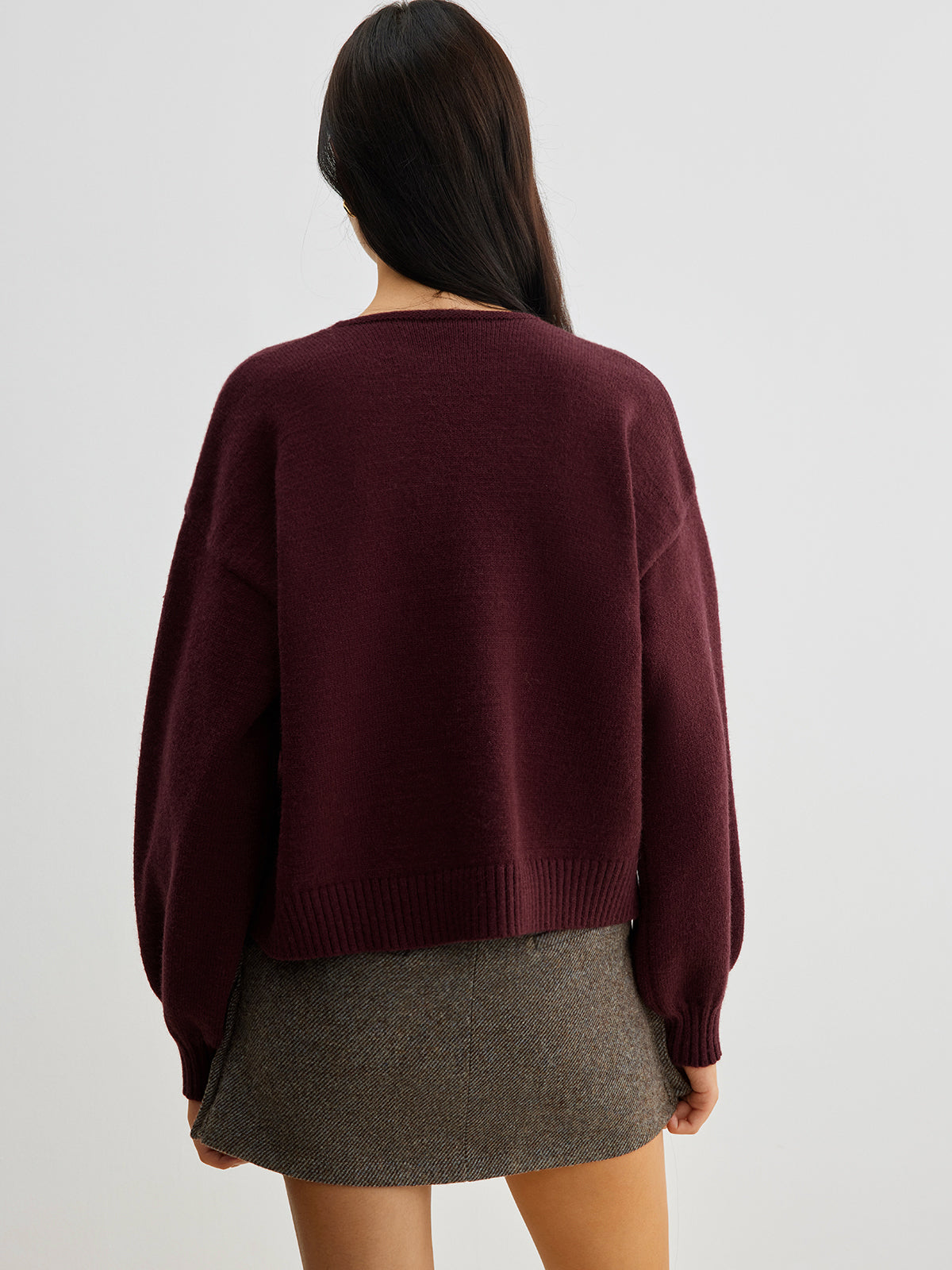 Sweter Damski z Kokardą i Rękawami Lantern | Stylowy Sweter Damski