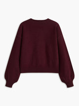Sweter Damski z Kokardą i Rękawami Lantern | Stylowy Sweter Damski