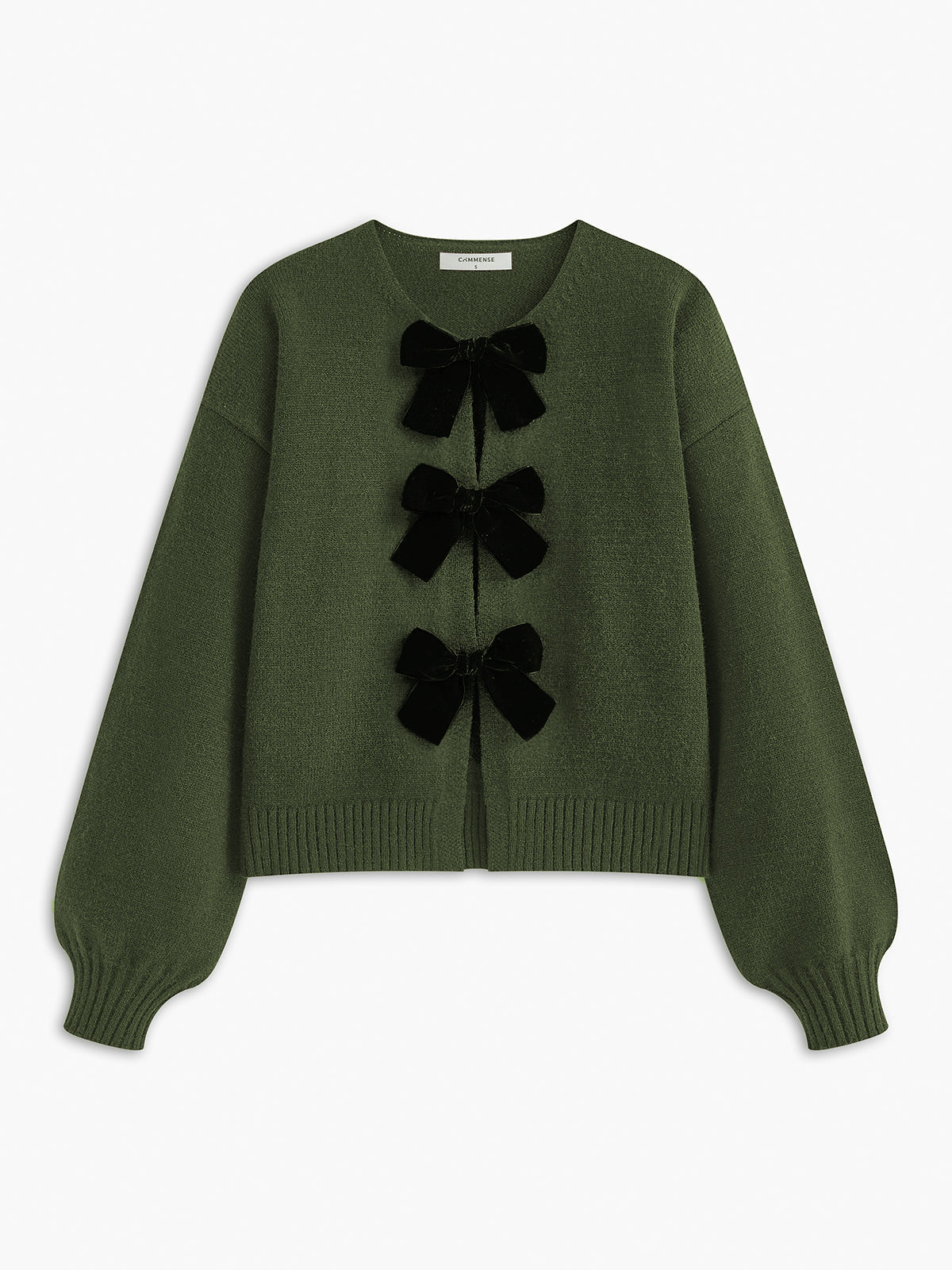 Sweter Damski z Kokardą i Rękawami Lantern | Stylowy Sweter Damski