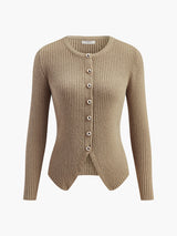 Damski Kardigan z Guzikami w Dopasowanym Kroju | Elegancki Sweter Damski