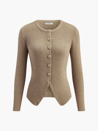Damski Kardigan z Guzikami w Dopasowanym Kroju | Elegancki Sweter Damski