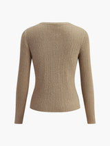 Damski Kardigan z Guzikami w Dopasowanym Kroju | Elegancki Sweter Damski