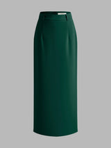 Długa Spódnica Maxi z Rozcięciem z Tyłu | Elegancka Spódnica Damska