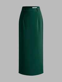 Długa Spódnica Maxi z Rozcięciem z Tyłu | Elegancka Spódnica Damska