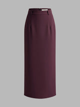 Długa Spódnica Maxi z Rozcięciem z Tyłu | Elegancka Spódnica Damska