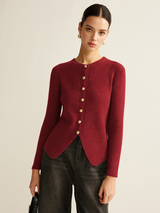 Damski Kardigan z Guzikami w Dopasowanym Kroju | Elegancki Sweter Damski