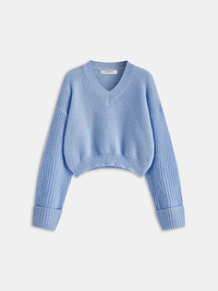 Damski Sweter z Dekoltem V | Elegancki Sweter Damski