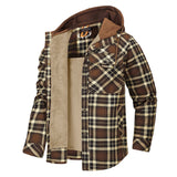 Kurtka Męska z Kapturem w Stylu Lumberjack | Ciepła Kurtka Zimowa i Przejściowa