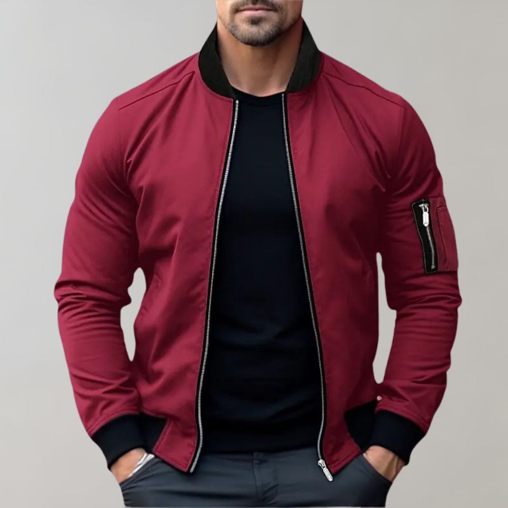 Kurtka Męska Bomber | Lekka Przejściowa | Nowoczesny Krój | Styl Casual i Smart