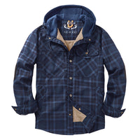 Kurtka Męska z Kapturem w Stylu Lumberjack | Ciepła Kurtka Zimowa i Przejściowa