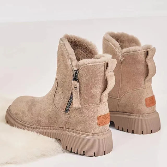 Damskie Buty Zimowe do Połowy Łydki w Eleganckim Stylu | Ciepłe Obuwie Damskie