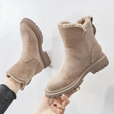 Damskie Buty Zimowe do Połowy Łydki w Eleganckim Stylu | Ciepłe Obuwie Damskie