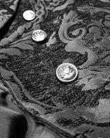 Płaszcz Męski w Stylu Gotyckim | Elegancki Płaszcz Męski z Długim Tyłem
