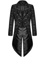 Płaszcz Męski w Stylu Gotyckim | Elegancki Płaszcz Męski z Długim Tyłem