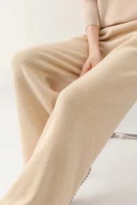 Damskie Spodnie z Wysokim Stanem w Stylu Luźnych Dzwonów | Eleganckie Spodnie Dresowe