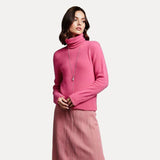 Golf Sweter z Żywego Koloru | Luźny Krój | Styl Zimowy