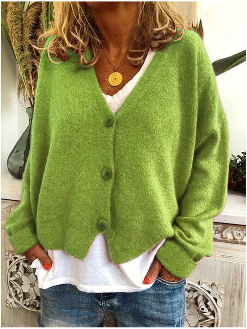 Sweter Kardigan Damski | Luźny Krój | Styl Casual | Całoroczna Warstwa